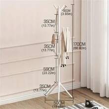1PC Clothes Hanging Rack Floor Simple Bedroom Clothes And Hat Rack Household Clothes Storage Rack Easy Assembly - Black - View 6