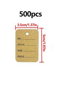 500/250 Thẻ giá viết tay trống, Thích hợp cho nhãn quần áo, giày dép, mũ, trang sức, Ngày của Mẹ, Ngày lễ tình nhân, Giáng sinh - trắng - Xem 18
