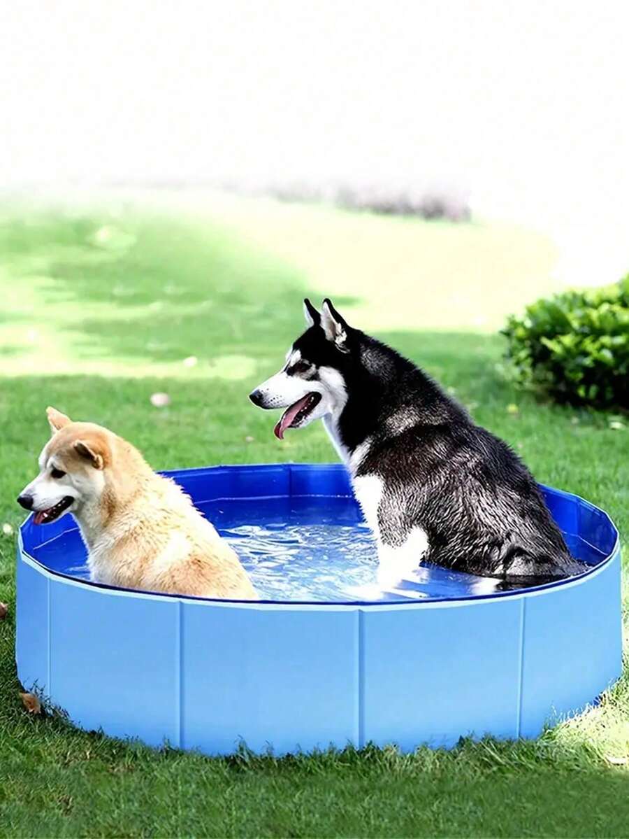 Portable Foldable Pet Bathing Tub, Suitable For Small/Medium/Large Dogs & Cats, Movable Swimming Pool Cleaning Supplies - Multicolor - View 1