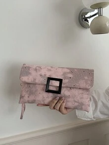 休闲手拿包，新款简约信封包，女士款 - 粉色 - 查看 12