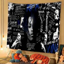 X-XXXTentacions 17 Rapper Printed Large Wall Tapestry Wall Hanging Decoration Household Decor Blanket - 1PC - 查看 11