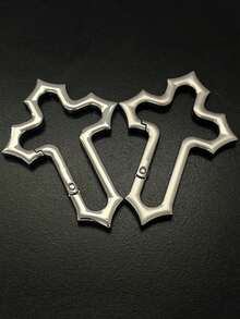 Stainless Steel Cross Jesus Pendant Keychain - Faith-Filled Car/Packaging Accessory, Elegant Christian Gift, Suitable For School, Church And Daily Wear, Durable Keychain Decorated With Religious Symbols, Portable Unisex Accessory, Can Be Hung On Backpacks, Wallets, Pockets And Car Rearview Mirrors As Decoration - Multicolor - View 7