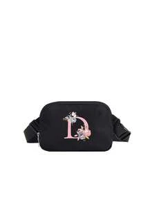 1pc Girls Waist Bag, Fashion Crossbody Waist Bag With Adjustable Strap, Suitable For Daily, Outdoor, Travel, Hiking, Running, Cycling, Portable And Ideal Gift - Black - View 34