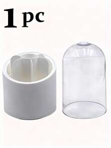 Giá đựng cọ trang điểm có nắp đậy, xoay 360°, trong suốt và chống bụi, thích hợp cho bàn trang điểm và mặt bàn phòng tắm | Có nắp đậy, xoay 360°, chống bụi - Nhiều màu - Xem 10