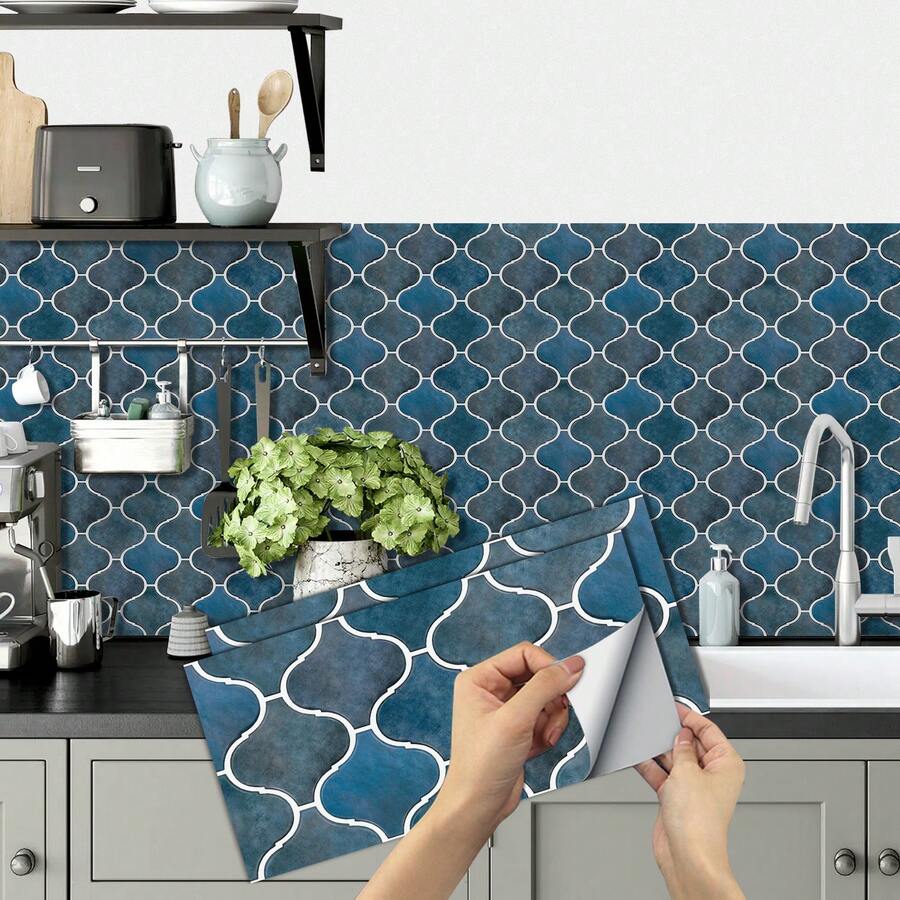 Gạch ốp tường tự dính, decal dán tường chống thấm nước, chống dầu mỡ cho nhà bếp và phòng tắm, dễ dàng lắp đặt cho việc cải tạo nhà cửa.