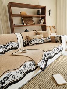 1 chiếc vỏ đệm sofa vải chenille không đều, vỏ bọc sofa sang trọng hiện đại, sử dụng được quanh năm, chống trượt, chống bụi, chống nhăn, vừa vặn, mềm mại và tinh tế, bảo vệ sofa, có thể giặt máy, không biến dạng, không phai màu, chống mài mòn, chống cào xước của mèo, chống bám bẩn, làm mới sofa, trang trí sofa, tăng thêm vẻ sang trọng, phù hợp với sofa 1-4 chỗ ngồi, sofa hình chữ L. - Màu Khaki - Xem 3