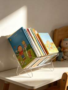 OBOVAY 1pc Detachable Baby Book Storage Rack - Can Record And Store Photo Albums, Save Desk Space, Practical, Suitable For Newborn Essentials, Girls Bedroom Decor, Children's Room Decor, Girls Hair Accessories - Multicolor - View 5