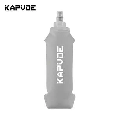  KAPVOE Outdoor Sports Water Bottle - Portable, Foldable TPU Water Bag With Lid & Nozzle Cover, Hot Pressing Process, Odorless, Ideal For Cycling And Sports