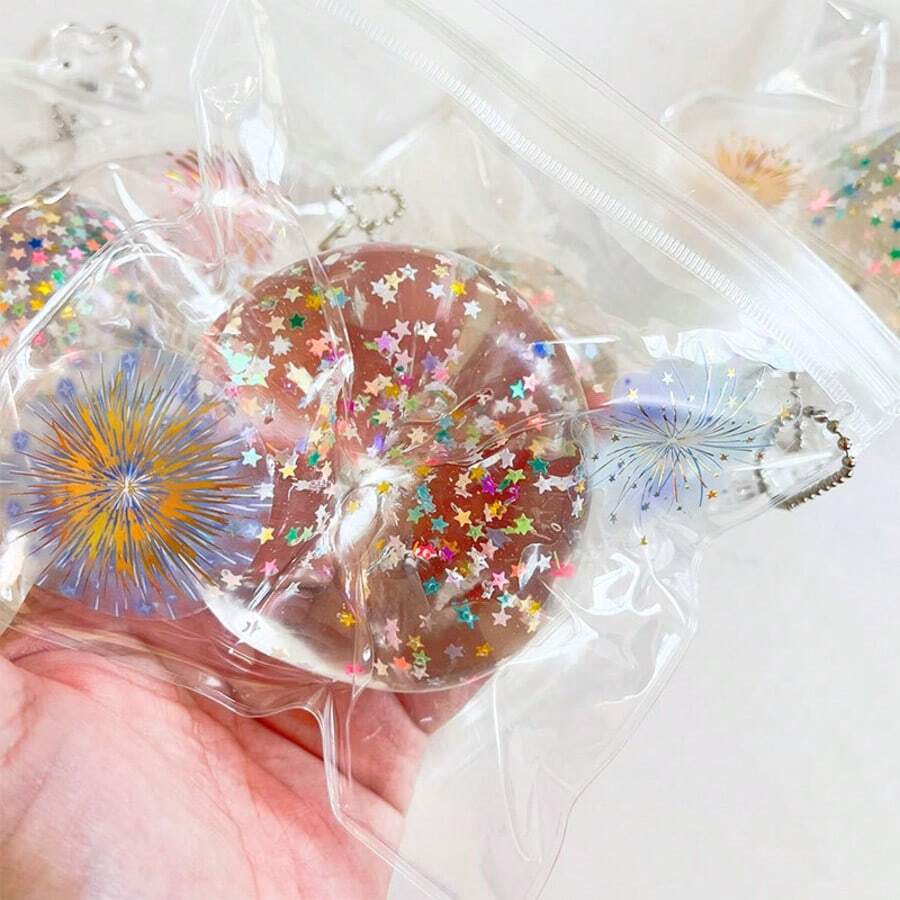 1 pièce Nouveau jouet mou artisanal en forme de feu d'artifice 2026, jouet anti-stress à rebond lent (style autocollant aléatoire), cadeau d'anniversaire, cadeau idéal, cadeau surprise, cadeau de vacances, cadeau de couple, cadeau de guérison, cadeau délicat pour les couples de joueurs, jouet à presser, accessoire anti-stress