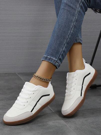 Plus Size Couple Shoes Women's Retro German Army Trainers Sneakers | Vintage Casual Trainers With Suede Toe | Comfortable Everyday Walking Shoes