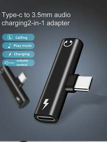 这款 USB-C 转 3.5mm 音频耳机适配器将 USB-C 接口和充电适配器合二为一，采用二合一设计，配备 USB-C 充电端口、AUX 音频接口和快速充电功能。它可让您将支持 Type-C 接口的智能手机连接到 3.5mm 音频耳机、扬声器或麦克风。兼容 15/15 Pro Max 和 Galaxy 系列手机。 - 灰色 - 查看 11