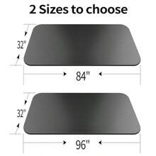 Tapete grande para ejercicio tapete de equipo cinta de correr para bicicleta entrenamiento en casa gimnasio piso de goma fitness yoga cardio levantamiento de pesas cuerda de saltar - 84 pulgadas de largo x 32 pulgadas de ancho - Ver 3