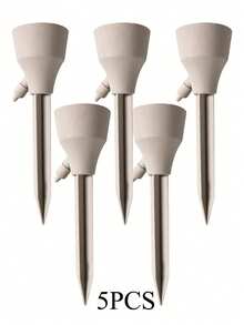 Set de 5 piezas de kit de riego automático de plantas, sistema de autorriego ajustable, apto para plantas de interior y exterior, sin batería, se adapta a botellas con rosca estándar europea y americana - Talla única - Ver 7