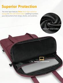 Túi đựng laptop nữ cao cấp mới, có thể đeo vai và xách tay, dung tích lớn, thiết kế nhiều lớp đa chức năng, phù hợp với MacBook 13.3", 14/15.6", HP Matebook 16", túi bảo vệ laptop di động, kiểu dáng tối giản, thời trang và sang trọng. - Nhiều màu - Xem 3