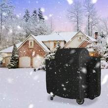 Outdoor 600D Heavy Duty Grill Cover For Traeger Ironwood 650 Series Full-Length Grill Cover Grill Accessory Waterproof Pellet Cover Compatible With Traeger Ironwood 650 Accessories BAC505 Black - 黑色 - 查看 8