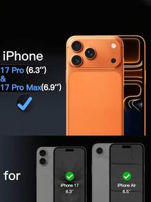 3 Stücke - Orange Kameraobjektiv Schutzfolie kompatibel mit iPhone 17 Pro/17 Pro Max, 1:1 unsichtbarer Originalpassform Kameraobjektiv, 9H gehärtetes Glas unabhängiger Metallschutz, hochdefinitiv transparent, einfache Installation, leicht, geeignet für 17 Pro Max/17 Pro/17/16 Pro Max/16 Pro/16 Plus/16/15 Pro Max/15 Pro/14 Pro Max/14 Pro Handys, Handyzubehör, Handyhüllen, tägliche Grundausstattung - Orange - Übersicht 2