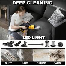 Vacuum Cleaner Handheld Cordless Vacuum Home Car Dual Use Portable High Power Cleaning Screwdriver - Vacuum-2PCS6-charger - View 6