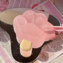 A Pink Popsicle Cat Paw, Disguised As A Game Dessert Toy, Dessert Toy With Cake, Pink Ice Cream, Dessert Food Toy, Super Soft Squeeze Toy - TPR Slow Rebound Cat Paw, Suitable For Students And Office Fun Handicrafts - 粉紅色的冰棒貓爪 - 查看 1