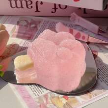 A Pink Popsicle Cat Paw, Disguised As A Game Dessert Toy, Dessert Toy With Cake, Pink Ice Cream, Dessert Food Toy, Super Soft Squeeze Toy - TPR Slow Rebound Cat Paw, Suitable For Students And Office Fun Handicrafts - 粉紅色的冰棒貓爪 - 查看 9