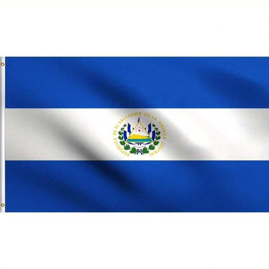 1PC1pcs El Salvador Salvadoran National Flag 2x3ft | Perfect For Patios, Gardens & EBrightly Colored BannersFor Home Garden Outdoor Wall Banner Breeze - 戶外/室內旗幟 - 查看 1