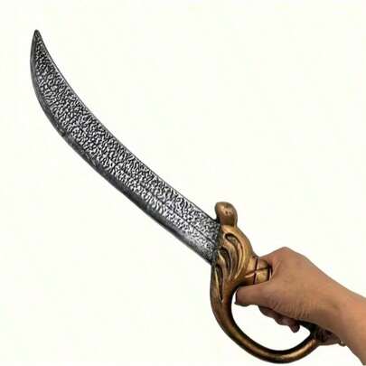 Kiếm cướp biển giả | Kiếm ngắn bằng nhựa dùng cho nhập vai và biểu diễn sân khấu, phụ kiện cho tiệc theo chủ đề, quà sinh nhật cho người trên 14 tuổi