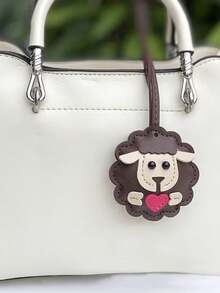 Smiling Sheep Faux Leather Pendant, Multi-Layer Faux Leather Small Accessory Suitable For Women Handbags Gifts For Mother, Father, Graduation, And Teacher - Multicolor - View 15
