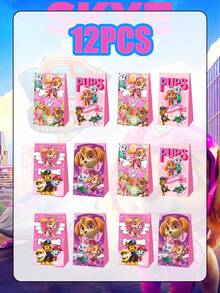 Paw Patrol 36/24/12 个装/汪汪队立大功粉色主题生日派对装饰纸质礼品袋，天天公主配色礼品袋，适合生日和节日糖果袋及礼品袋，是生日礼物包装、派对节日纸袋的理想之选，也适合婚礼/生日派对。 - 汪粉紙袋 - 查看 10