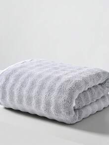 Khăn tắm/khăn bông san hô mềm mại và thấm hút tốt cho trẻ sơ sinh và trẻ nhỏ. - Xám - Xem 2