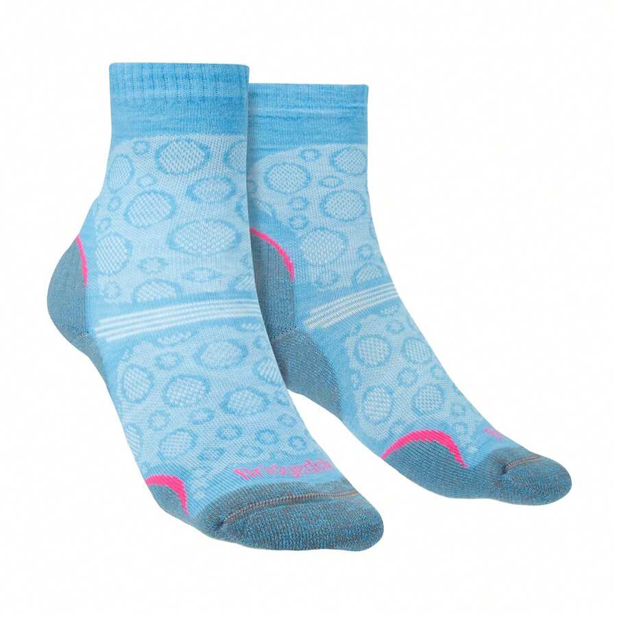 Bridgedale - HIKE Ultralight T2 Merino Performance Crew Socks For Women - 藍色 - 查看 1