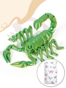 1/2pcs Colorful 3D Printed Scorpion Figurine, Gift Bag Included - Vibrant Plastic Sculpture, Suitable For Home, Office And Living Room Decor, Can Be Displayed Indoor/Outdoor As Collectible Art, Also Works As Desk Decor, Scorpion Ornament, Halloween Decoration, Stress Relief Toy, Perfect Gift For Birthday, Halloween And Christmas - Multicolor - View 13