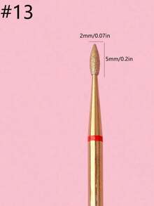 Titanium Alloy Russian Manicure Drill Bits, Professional Cuticle Remover For Nail Care - Gold - View 25
