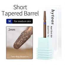 hytoos 2mm Copper Coated Russian Manicure Drill Bit, Conical Shape, Dead Skin Removal & Cleaning Professional Manicure Tool - Multicolor - View 7