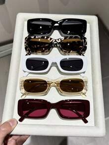 2 Pairs Retro Ins-Style Timeless Elegant & Fashionable Glasses, Suitable For Daily Life, Dates, Street Photography, Fits All Face Shapes - Multicolor - View 20