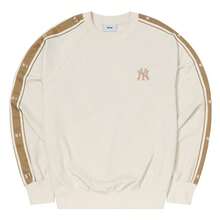 MLB Unisex Monogram Sweatshirt/Pullover, Comfortable Minimalist Design For Outdoor, Commuting, 3AMTM0954-50CRS - Beige - View 1