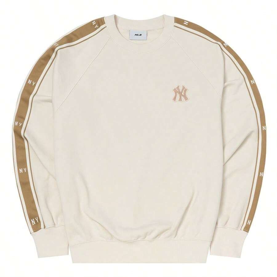 MLB Unisex Monogram Sweatshirt/Pullover, Comfortable Minimalist Design For Outdoor, Commuting, 3AMTM0954-50CRS - Beige - View 1