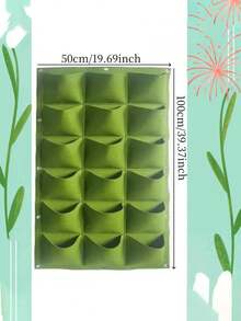 18pcs Vertical Planting Bags, Wall-Mounted Flower Growth Pockets - Multicolor - View 6