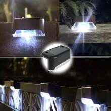 4 Solar Powered Stair Lights, LED Deck Lights Suitable For Outdoor Fence, Yard, Stairs And Garden Railing, Solar Powered - Type a - View 8
