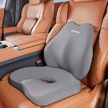 Ergonomic Car Interior Seat Cushion And Lumbar Support Set, High-Density Foam Filling For Softness And Elasticity, Increases Comfort And Visibility, Suitable For Sedans, SUVs And Trucks - A - View 3