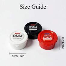 4 Color Options 20g Jar Pure Black/White/Red/Silver Gray Solid Color Body Paint, Professional Stage Use High Pigment Water-Based Washable Quick-Drying Mild For Halloween Cosplay Stage Performance Film Special Effects Face & Body Paint - Single Piece - View 4