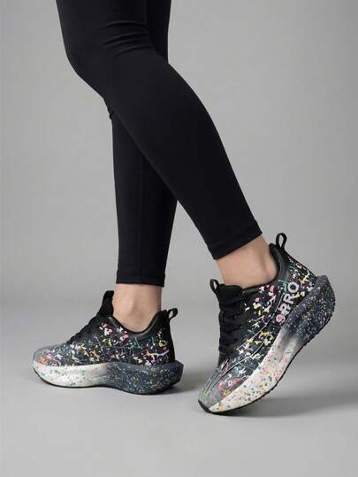 Zapatillas de running profesionales para mujeres, ligeras y transpirables con amortiguación de aire, absorción de impactos, suela antideslizante y duradera, zapatillas deportivas para maratón con suela gruesa