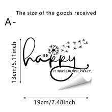 1/3pcs Minimalist Letter & Smiling Face Wall Stickers, Suitable For Bathroom, Living Room, Bedroom, Mirror, Locker, Multi-Functional Home Decor, Waterproof PVC Self-Adhesive - Letter - View 6