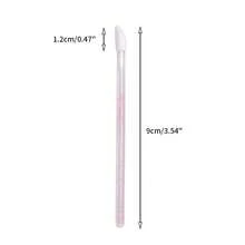 50/100 Stück Einweg-Lippenpinsel Set, Lippenstift & Lipgloss Applikator, perfektes Make-up Formungswerkzeug, Nylonborsten, ABS Griff, parfümfrei geeignet für alle Hauttypen - Mehrfarbig - Übersicht 3