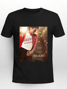 Men's T-Shirt  Movie Poster Comfortable And Versatile Outdoor Casual Short Sleeve Unisex - 黑色 - 查看 5