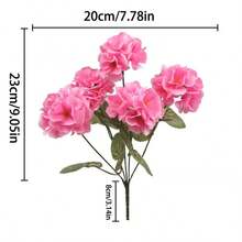 1/4 pièces Fleurs de géranium artificielles, faux buissons de géraniums roses, fleurs en soie artificielles résistantes aux UV pour jardinière extérieure, panier suspendu, clôture de jardin, boîte à fenêtre de patio et porche. Fausses fleurs de géranium rose, plantes de géranium en soie artificielles avec feuilles vertes, fleurs artificielles inaltérables pour mariage, jardin de la maison, balcon, remplissage de vase pour salon, arrangement floral DIY - Multicolore - Voir 12