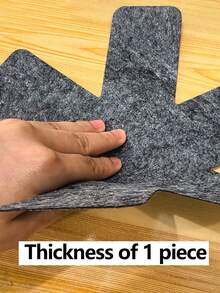 6个/3个/9个/12个装隔热垫，现代无纺布厨房隔热垫毛毡垫，母亲节、情人节、圣诞节厨房用品 - 灰色 - 查看 4