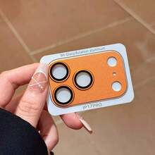 苹果 17 Pro Max/17 Pro 后置摄像头金属保护环，一体式钢化玻璃镜头膜，防刮防摔 - 藍色 - 查看 4