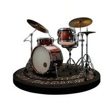 Decoración de batería acrílica 2D, adorno de escritorio con tema musical, recuerdo coleccionable para bateristas - A - Ver 3
