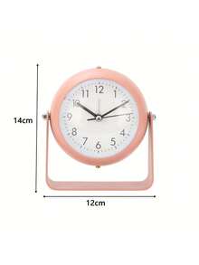 Reloj de cuarzo simple, reloj despertador de volteo, reloj de escritorio silencioso para estudiantes, tipo de alarma pequeño, sin batería - C - Ver 7