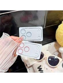 Bộ 2 miếng dán bảo vệ ống kính tích hợp bóng bẩy, tương thích với Apple 11/12/13/14/15/16/17-ProMax, vòng bảo vệ ống kính camera bằng kính cường lực, dễ dàng lắp đặt, bảo vệ toàn bộ ống kính. - màu đen - Xem 6