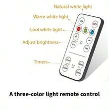 1/3/6pcs Set Christmas Wireless Metal Wall Decor Battery Powered LED Lights, Wall Lamps, Fairy Lights, Table Lamps, Night Lights, With Magnetic Wireless Wall Lights - Adjustable Color Temperature, Timer, Remote Control And Button Control - Three Colors Of Light - View 20